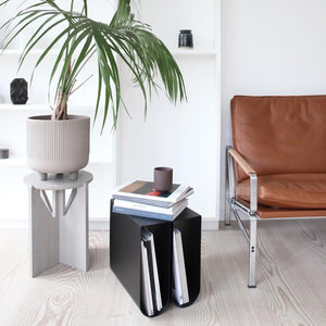 Curved Side Table - Black