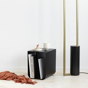 Curved Side Table - Black