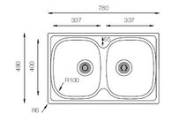 Load image into Gallery viewer, Classic Series - Double Bowls Sink - CL 780.480.20 - 780mm x 480mm