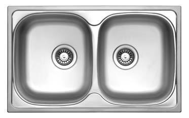 Classic Series - Double Bowls Sink - CL 780.480.20 - 780mm x 480mm