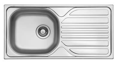 Compact Series - Single Bowl Sink - CM 860.435 - 860mm x 435mm