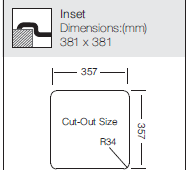 Load image into Gallery viewer, Comfort Series - Single Bowl Sink - CO 381.381 - 381mm x 381mm