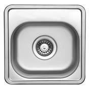Comfort Series - Single Bowl Sink - CO 381.381 - 381mm x 381mm