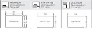 colorX Series / R10 - Double Bowl Sink - colorX 340.70.30 - 565mm x 435mm