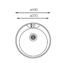 Load image into Gallery viewer, Favorite Series - Single Bowl Sink - FA 490 - 490 &deg;
