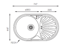 Load image into Gallery viewer, Favorite Series - Single Bowl Sink - FA 747.447 W - 747mm x 447mm