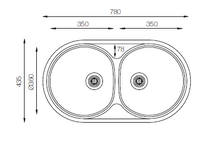 Load image into Gallery viewer, Favorite Series - Double Bowl Sink - FA 780.435.20 - 780mm x  435mm
