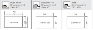 Fusion Series - Double Bowls Sink - FS 780.480.15 - 780mm x 480mm