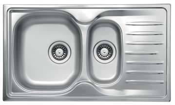 Fusion Series - Double Bowls Sink - FS 780.480.15 - 780mm x 480mm