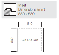 Load image into Gallery viewer, Glass Series - Single Bowl Sink - GS 550.530 W - 550mm x 530mm