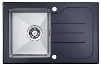 Glass Series - Single Bowl Sink - GS 780.500 B Diamond - 780mm x 500mm
