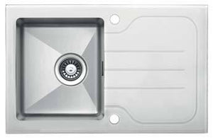 Glass Series - Single Bowl Sink - GS 780.500 W Diamond - 780mm x 500mm