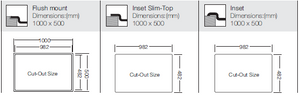 Hypnos Selection Series - Double Bowls Sink - HS 965.500 - 965mm x 500mm