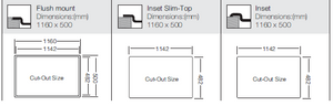 Hypnos Selection Series - Double Bowls Sink - HS 1160.500.20 - 1160mm x 500mm