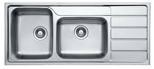 Hypnos Selection Series - Double Bowls Sink - HS 1160.500.20 - 1160mm x 500mm