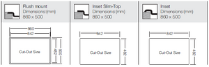 Hypnos Selection Series - Single Bowl Sink - HS 860.500 - 860mm x 500mm