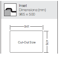 Hypnos Selection Series - Double Bowls Sink - HS 965.500.15 - 965mm x 500mm