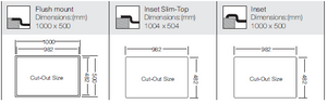 Hypnos Series - Double Bowls Sink - HY 1000.500.15 - 1000mm x 500mm