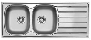 Hypnos Series - Double Bowls Sink - HY 1160.500.20 - 1160mm x 500mm