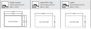 Hypnos Series - Double Bowl Sink - HY 860.500.15 - 860mm x 500mm