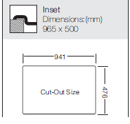 Load image into Gallery viewer, Lines Series - Single Bowl Sink - LN 965.500 - 965mm x 500mm