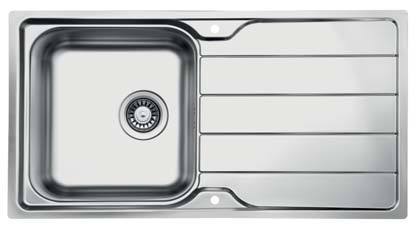 Lines Series - Single Bowl Sink - LN 965.500 - 965mm x 500mm