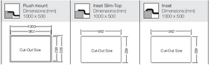 Fusion Series - Double Bowls Sink - FS 1000.500.15 - 1000mm x 500mm