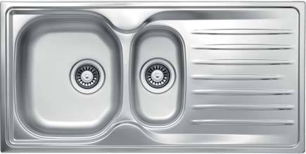 Fusion Series - Double Bowls Sink - FS 1000.500.15 - 1000mm x 500mm