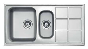 Lotus Series - Double Bowls Sink - LT 1000.500.15 - 1000mm x 500mm