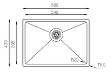 Load image into Gallery viewer, Micro Series / R20 - Single Bowl Sink - ME 550 - 588mm x 435mm