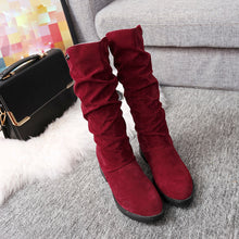 Load image into Gallery viewer, Stylish Flat Flock Winter Boots