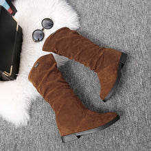Load image into Gallery viewer, Stylish Flat Flock Winter Boots