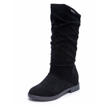 Load image into Gallery viewer, Stylish Flat Flock Winter Boots