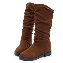 Load image into Gallery viewer, Stylish Flat Flock Winter Boots