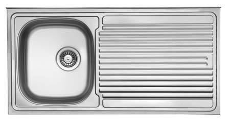 Standart Series - Single Bowl Sink - ST 1000.500 - 1000mm x 500mm