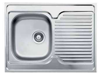 Standart Series - Single Bowl Sink - ST 800.600 - 800mm x 600mm